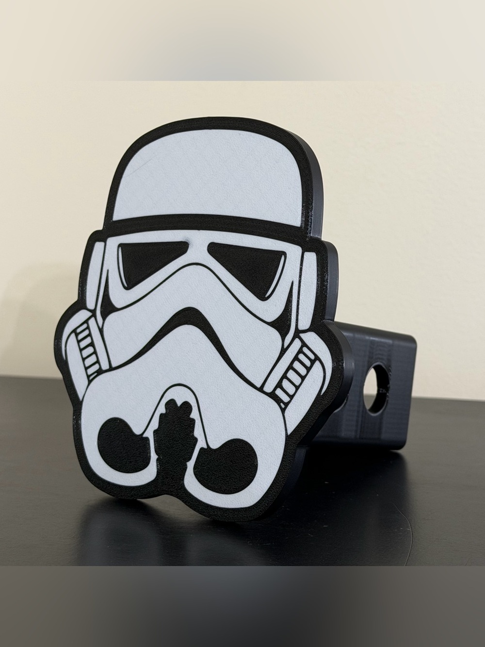 Storm Trooper Star Wars hitch cover insert 3d printed